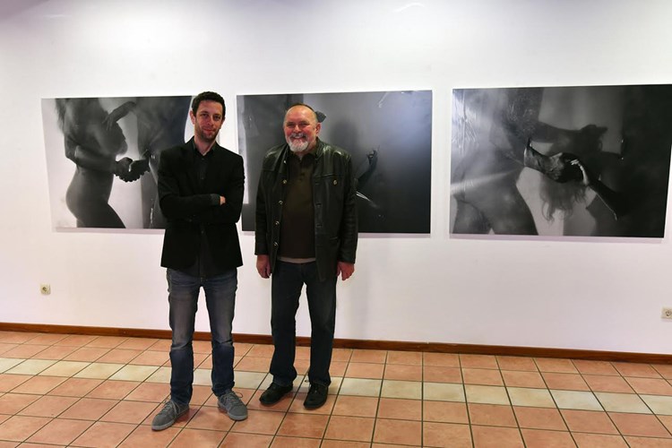 Đani Celija i Darko Sačića na otvaranju izložbe u Varaždinu