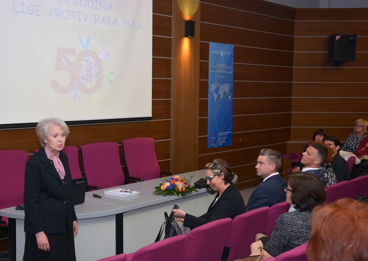Predsjednica Lige protiv raka Danica Kuzmanović govorila je o pola stoljeća rada Lige