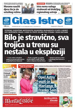 Glas Istre: ponedjeljak, 23. travanj 2012.