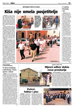 Glas Istre: četvrtak, 17. kolovoz 2006. - stranica 15