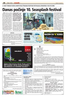 Glas Istre: četvrtak, 19. srpanj 2012. - stranica 39