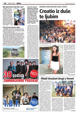Glas Istre: srijeda, 8. kolovoz 2012. - stranica 16