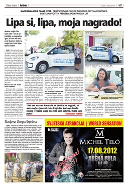 Glas Istre: srijeda, 8. kolovoz 2012. - stranica 17