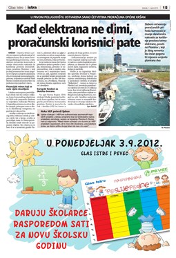 Glas Istre: subota, 1. rujan 2012. - stranica 15