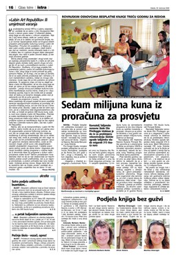 Glas Istre: srijeda, 30. kolovoz 2006. - stranica 15