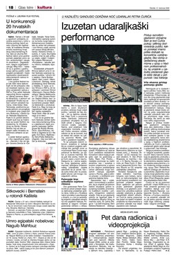 Glas Istre: četvrtak, 31. kolovoz 2006. - stranica 18