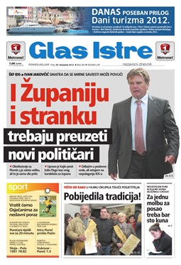 Glas Istre: ponedjeljak, 29. listopad 2012.