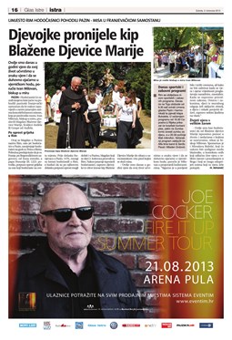 Glas Istre: subota, 3. kolovoz 2013. - stranica 16