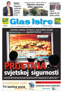 Glas Istre: utorak, 10. listopad 2006.