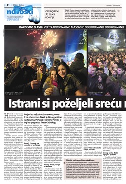 Glas Istre: četvrtak, 2. siječanj 2014.