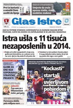 Glas Istre: utorak, 14. siječanj 2014.