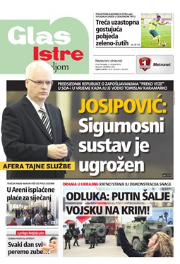 Glas Istre: nedjelja, 2. ožujak 2014.