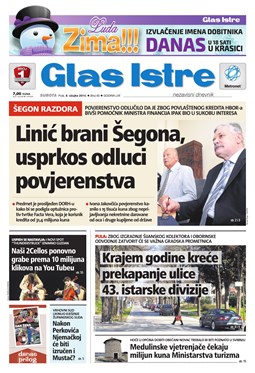 Glas Istre: subota, 8. ožujak 2014.