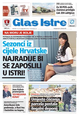 Glas Istre: petak, 14. ožujak 2014.