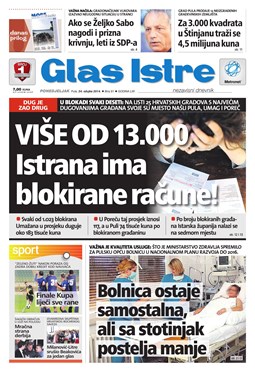Glas Istre: ponedjeljak, 24. ožujak 2014.
