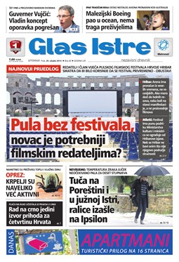 Glas Istre: utorak, 25. ožujak 2014.