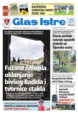 Glas Istre: četvrtak, 27. ožujak 2014.