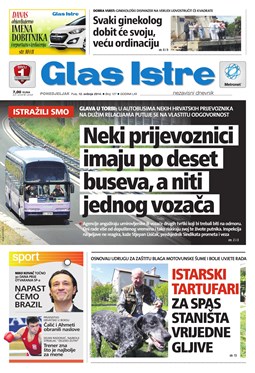 Glas Istre: ponedjeljak, 12. svibanj 2014.