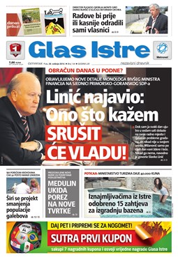 Glas Istre: četvrtak, 29. svibanj 2014.