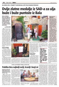 Glas Istre: srijeda, 9. srpanj 2014. - stranica 16
