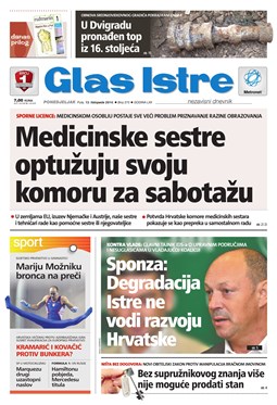 Glas Istre: ponedjeljak, 13. listopad 2014.