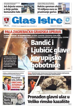Glas Istre: utorak, 21. listopad 2014.