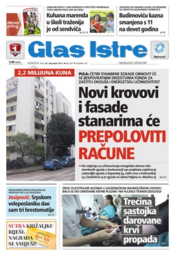 Glas Istre: subota, 25. listopad 2014.