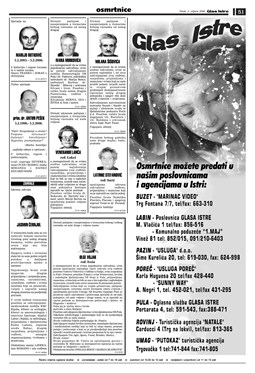 Glas Istre: petak, 3. veljača 2006. - stranica 50