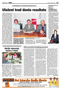 Glas Istre: četvrtak, 23. studeni 2006. - stranica 15
