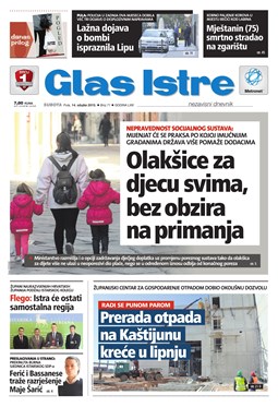 Glas Istre: subota, 14. ožujak 2015.