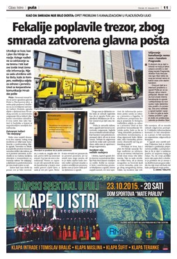 Glas Istre: četvrtak, 22. listopad 2015. - stranica 11