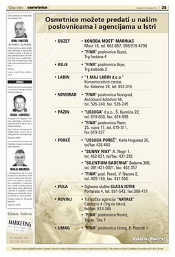 Glas Istre: četvrtak, 22. listopad 2015. - stranica 35