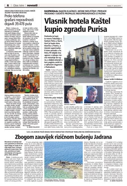Glas Istre: srijeda, 27. siječanj 2016. - stranica 6
