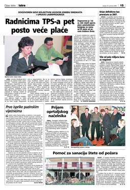 Glas Istre: subota, 30. prosinac 2006. - stranica 15