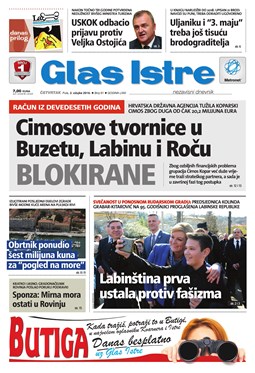 Glas Istre: četvrtak, 3. ožujak 2016.