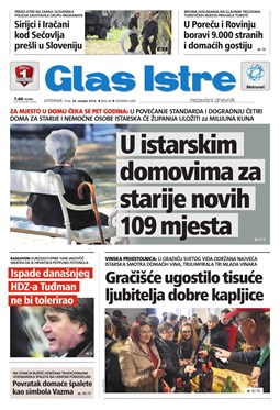 Glas Istre: utorak, 29. ožujak 2016.