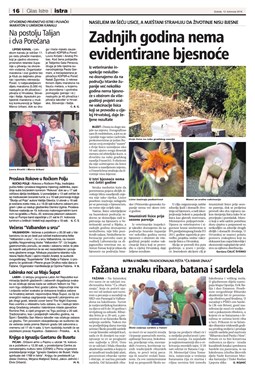 Glas Istre: subota, 13. kolovoz 2016. - stranica 16