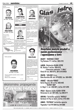 Glas Istre: ponedjeljak, 22. siječanj 2007. - stranica 42