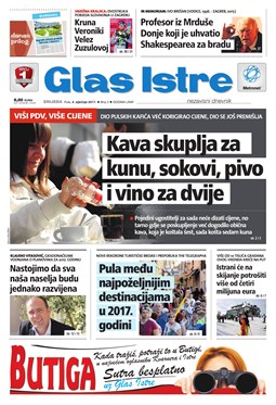 Glas Istre: srijeda, 4. siječanj 2017.