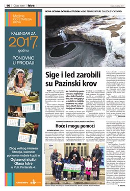 Glas Istre: srijeda, 4. siječanj 2017. - stranica 16