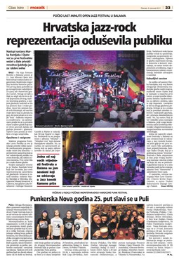 Glas Istre: četvrtak, 3. kolovoz 2017. - stranica 33