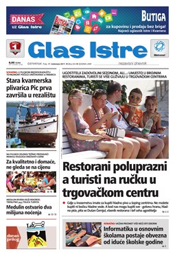 Glas Istre: četvrtak, 17. kolovoz 2017.