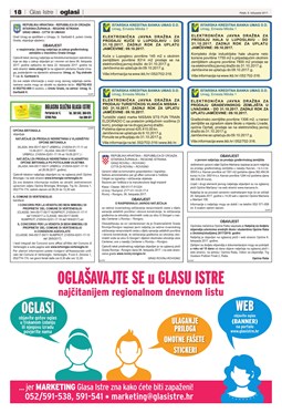 Glas Istre: petak, 6. listopad 2017. - stranica 18