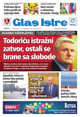 Glas Istre: četvrtak, 19. listopad 2017.
