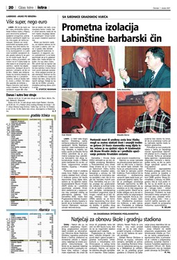 Glas Istre: četvrtak, 1. ožujak 2007. - stranica 20