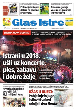 Glas Istre: utorak, 2. siječanj 2018.