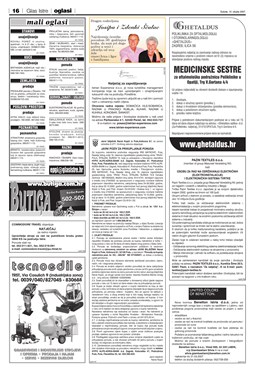 Glas Istre: subota, 10. ožujak 2007. - stranica 16