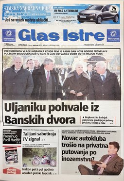 Glas Istre: utorak, 4. siječanj 2011.