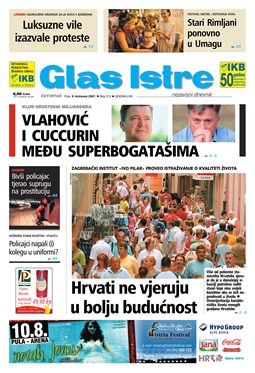 Glas Istre: četvrtak, 9. kolovoz 2007.