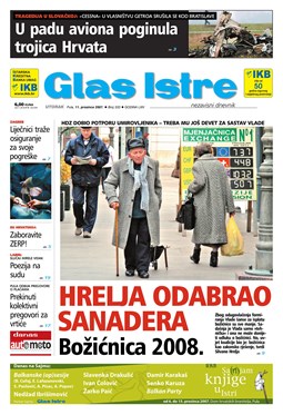 Glas Istre: utorak, 11. prosinac 2007.